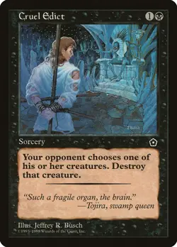 Cruel Edict Portal Second Age NM Black Common MAGIC GATHERING CARD ABUGames - Image 1