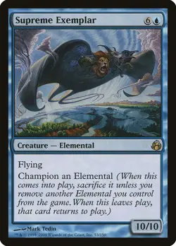 Supreme Exemplar Morningtide HEAVILY PLD Blue Rare MAGIC GATHERING CARD ABUGames - Image 1