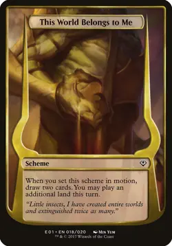 This World Belongs to Me Archenemy: Nicol Bolas NM Common MAGIC CARD ABUGames - Image 1