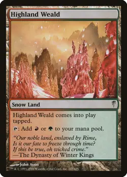 Highland Weald Coldsnap NM Uncommon MAGIC THE GATHERING MTG CARD ABUGames - Image 1