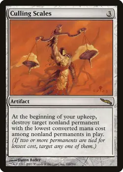 Culling Scales Mirrodin NM Artifact Rare MAGIC THE GATHERING MTG CARD ABUGames - Image 1
