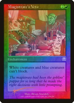 Magistrate's Veto FOIL Mercadian Masques PLD Red Uncommon MAGIC CARD ABUGames - Image 1