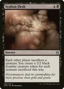 Syphon Flesh Commander Anthology NM Black Uncommon MAGIC MTG CARD ABUGames - Image 1
