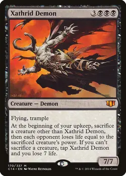 Xathrid Demon Commander 2014 NM Black Mythic Rare MAGIC MTG CARD ABUGames - Image 1
