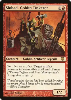Slobad, Goblin Tinkerer Darksteel NM Red Rare MAGIC GATHERING CARD ABUGames - Image 1