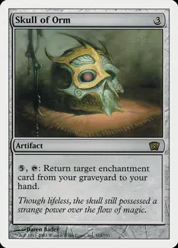Skull of Orm 8th Edition NM Artifact Rare MAGIC THE GATHERING CARD ABUGames - Image 1