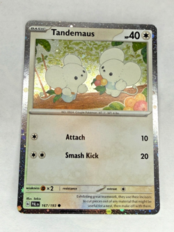 Pokemon TCG NM Tandemaus (Cosmos Holo) 167/193 Miscellaneous Cards 2023 - Image 2