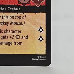 Lorcana Azurite Sea Mickey Mouse Pirate Captain Cold Foil 103/204 Disney Card NM - Image 5