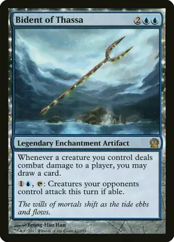 Bident of Thassa Theros NM Blue Rare MAGIC THE GATHERING MTG CARD ABUGames - Image 1