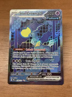 Pokemon TCG Iron Crown EX Prismatic Evolutions Card 158/131 Sir - Image 1