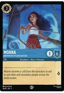 Disney Lorcana TCG Moana 26/P2 Promo Card NEW In Bag Now BUY ONE GET ONE FREE ! - Image 1