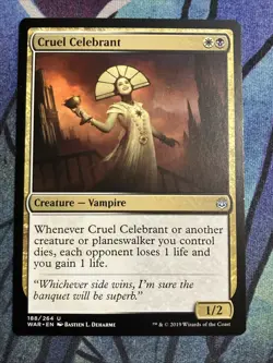 MTG 2019 War of the Spark: Cruel Celebrant (188/264) - Image 1