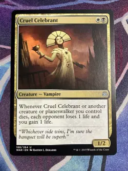 MTG 2019 War of the Spark: Cruel Celebrant (188/264) - Image 3