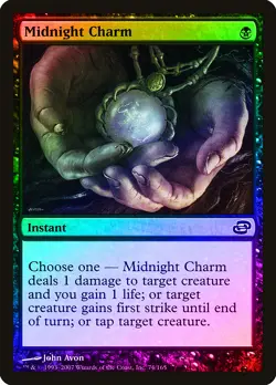 Midnight Charm FOIL Planar Chaos HEAVILY PLD Black Common MAGIC CARD ABUGames - Image 1