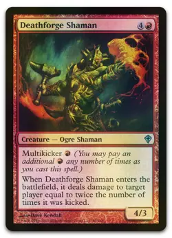 Deathforge Shaman #80 (Foil) (NM) Worldwake WWK Magic MTG - Image 1