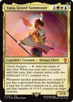 Yuna, Grand Summoner (Surge Foil) 227 Commander: FINAL FANTASY NM EN - Image 1