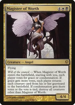 Magister of Worth Conspiracy NM White Black Rare MAGIC GATHERING CARD ABUGames - Image 1