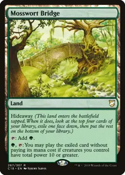 Mosswort Bridge Commander 2018 NM Land Rare MAGIC THE GATHERING CARD ABUGames - Image 1