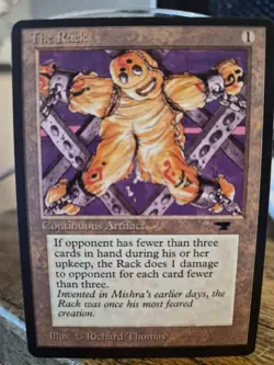 The Rack Antiquities MTG Artifact Uncommon Richard Thomas Magic the Gathering - Image 1