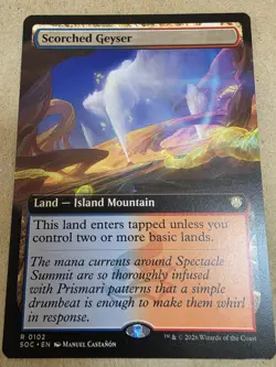 Scorched Geyser - (Extended Art) Commander: Secrets of Strixhaven Regular - Mtg - Image 1