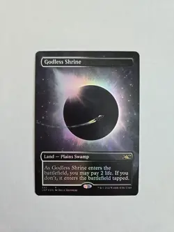 Magic the Gathering MTG Godless Shrine (Borderless) Unfinity Foil - Image 1