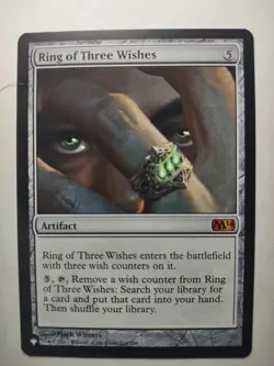 MTG- Ring of Three Wishes -M14 (The List) - Mythic - Artifact - NM/M - Image 1
