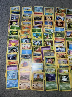Vintage WOTC Pokemon Non Holo Lot Rare Base Fossil Jungle 100+ Card Lot - Image 2