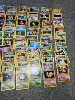 Vintage WOTC Pokemon Non Holo Lot Rare Base Fossil Jungle 100+ Card Lot - Image 3