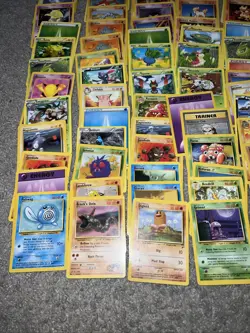 Vintage WOTC Pokemon Non Holo Lot Rare Base Fossil Jungle 100+ Card Lot - Image 4