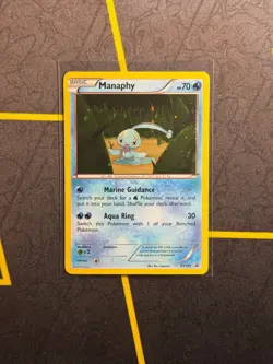 Manaphy XY190 Cosmos Holo - Pokemon TCG XY Black Star Promo LP - Image 1