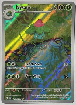 Pokemon Ivysaur 167/165 SV Scarlet & Violet 151 Illustration Rare Holo Card - Image 1