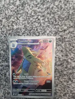 Pokemon Tyranitar Holo Card Sv02: Paldea Evolved 222/193 Full Art - Image 2