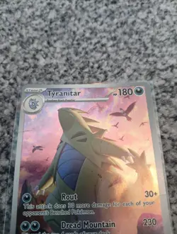 Pokemon Tyranitar Holo Card Sv02: Paldea Evolved 222/193 Full Art - Image 4