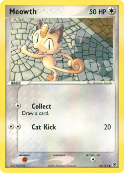 Meowth 69/112 Common FireRed & LeafGreen Pokemon LP - Image 4