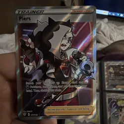 Pokemon Piers 187/189 Darkness Ablaze Trainer Ultra Rare Full Art Holo - Image 1