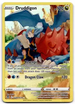 Druddigon TG09/TG30 Holo Silver Tempest Trainer Gallery Pokemon Holo NM - Image 1