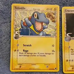 Pokemon TCG Delta Species Totodile & Croconaw Card Lot - 67/101, 27/101, 2006 - Image 2