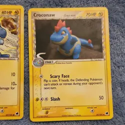 Pokemon TCG Delta Species Totodile & Croconaw Card Lot - 67/101, 27/101, 2006 - Image 3