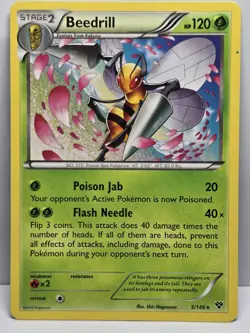 Beedrill 5/146 Rare XY Pokemon Lightly Played - Image 1