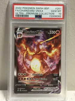 PSA 10 GEM MINT Charizard VMAX SWSH261 UPC ALTERNATE ART PROMO Pokemon Card 622 - Image 1
