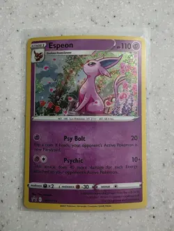 Espeon SWSH174 Holo HD GALAXY SWIRL Pokemon Fusion Strike Blister Promo MINT - Image 1