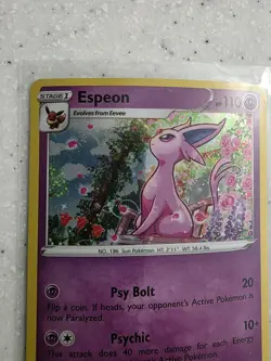 Espeon SWSH174 Holo HD GALAXY SWIRL Pokemon Fusion Strike Blister Promo MINT - Image 2