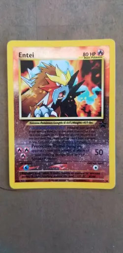 1995-2001 Pokemon TCG Entei Wizards Black Star Promos 34 Holo Excellent - Image 1