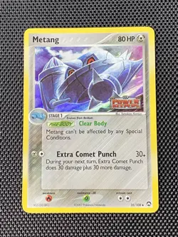 Pokemon TCG: Metang #35/108 Ex Power Keepers 2007 Reverse Holo Stamped, LP/NM - Image 1