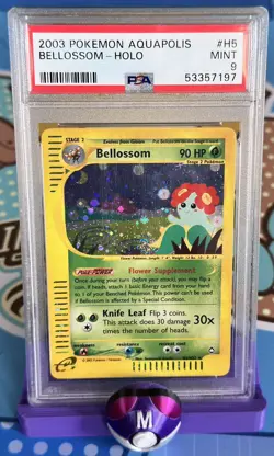 Bellossom 2003 Pokemon Aquapolis Holo Rare #H5 PSA 9 Mint - Image 1