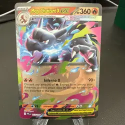 Pokemon TCG Mega Charizard X Ex 013/094 Phantasmal Flames Double Rare - Image 1