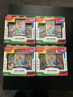 Pokemon TCG First Partner Illustration Collection Series 1 Set of (4) - Image 1