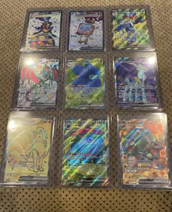 Pokemon English/Japanese Full Art Lot Of 9 - Image 1