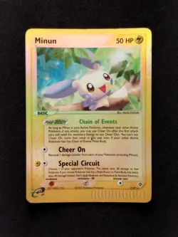 Pokemon TCG - EX Dragon - Minun 7/97 - Reverse Holo Rare - Image 1