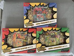Pokemon TCG Mega Evolution Ascended Heroes Box, Feraligatr, Emboar, Meganium - Image 1